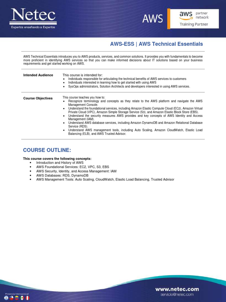 Aws Ess | PDF | Computers | Technology & Engineering