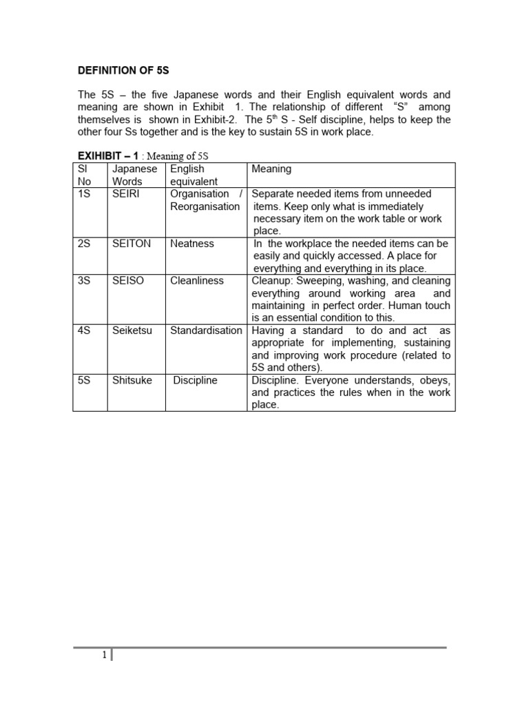 Understanding the 5S Methodology | PDF | Career & Growth | Science ...