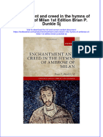 (Download PDF) Enchantment and Creed in The Hymns of Ambrose of Milan 1St Edition Brian P Dunkle SJ Online Ebook All Chapter PDF
