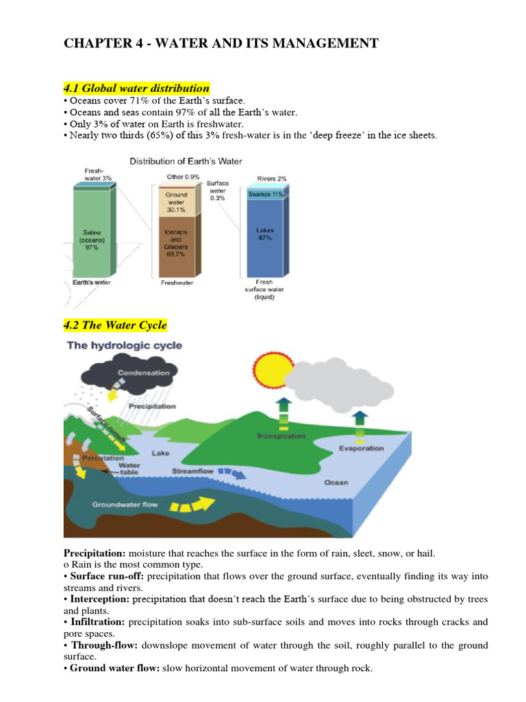 Environmental Management Notes | PDF | Sewage Treatment | Water