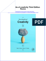 (Download PDF) Encyclopedia of Creativity Third Edition Runco Online Ebook All Chapter PDF