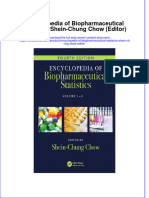 [Download pdf] Encyclopedia Of Biopharmaceutical Statistics Shein Chung Chow Editor online ebook all chapter pdf 