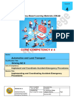 Core 4 Implement and Coordinate Accident-Emergency Procedures