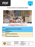 Common 6 Perform Shop Maintenance