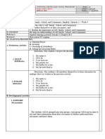 DAILY LESSON PLAN - 7es English Day 1