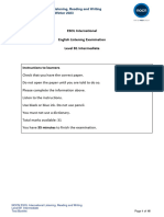 ESOL International English Listening Examination Level B1 Intermediate