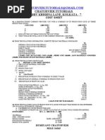 36 - Problems On Cost Sheet1