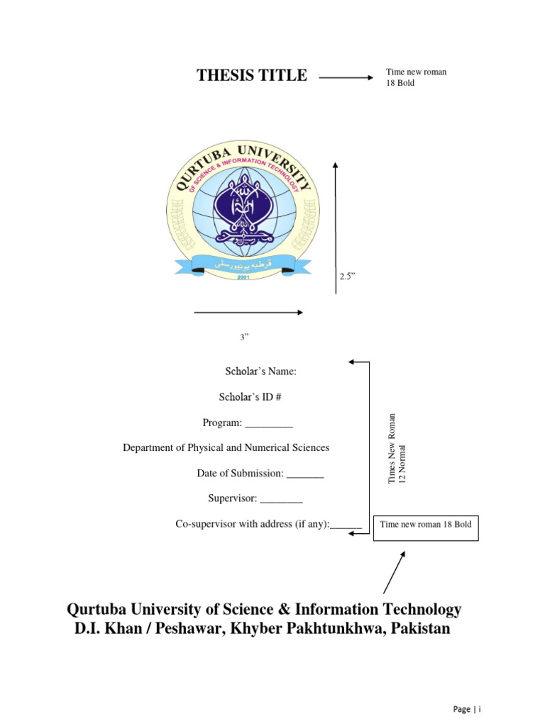 Thesis Template Maths CS Physics | PDF | Thesis | Citation