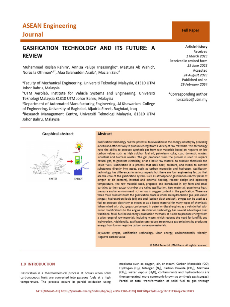 Future of Gasification Technology | PDF | Gasification | Pyrolysis