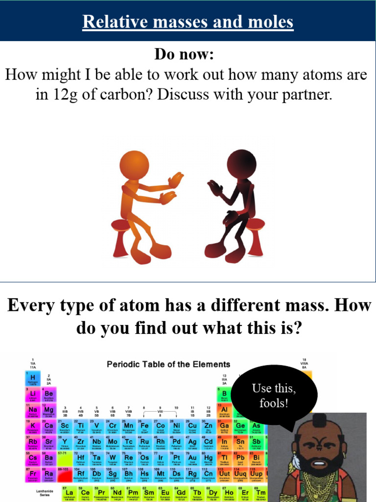 Understanding Moles and Atomic Mass | PDF | Mole (Unit) | Chemical Elements