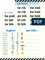 Ka Kak A Nak Ba Pak To Lak Sa Lak Ne Nek Ka Kek Be Bek o Jek A Dek Te Rik Ta Rik Pe Kik Bi Sik Bi Bik