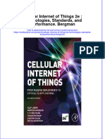 (Download PDF) Cellular Internet of Things 2E Technologies Standards and Performance Bergman Online Ebook All Chapter PDF