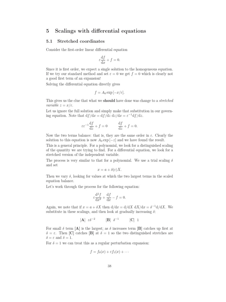 Scalings with differential equations pdf equations differential