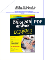 (Download PDF) Microsoft Office 2016 at Work For Dummies 1St Edition Wempen Online Ebook All Chapter PDF