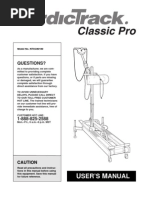 Nordictrack Manual