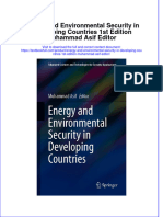 (Download PDF) Energy and Environmental Security in Developing Countries 1St Edition Muhammad Asif Editor Online Ebook All Chapter PDF