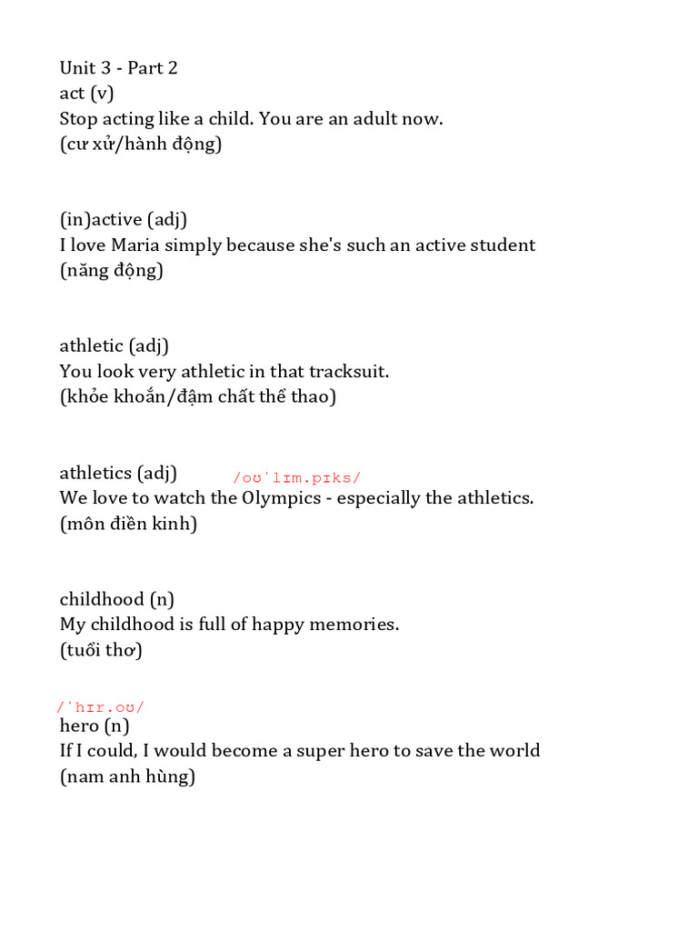 Vocabulary and Phrases for Activities | PDF | Language Arts & Discipline