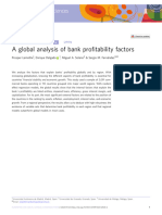 A Global Analysis of Bank Pro Fitability Factors: Article