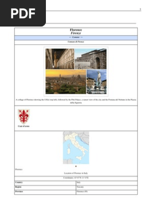Florence Pdf Florence House Of Medici