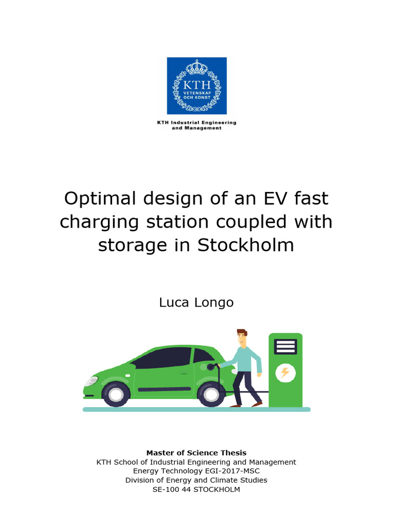 Optimal EV Fast Charging Design in Stockholm | PDF | Battery Charger ...