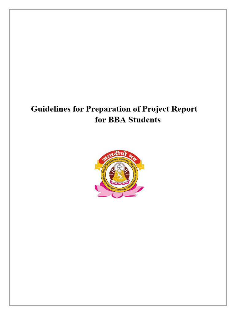 BBA Project Report Guidelines | PDF | Equity (Finance) | Business