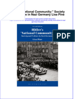 [Download pdf] Hitlers National Community Society And Culture In Nazi Germany Lisa Pine online ebook all chapter pdf 