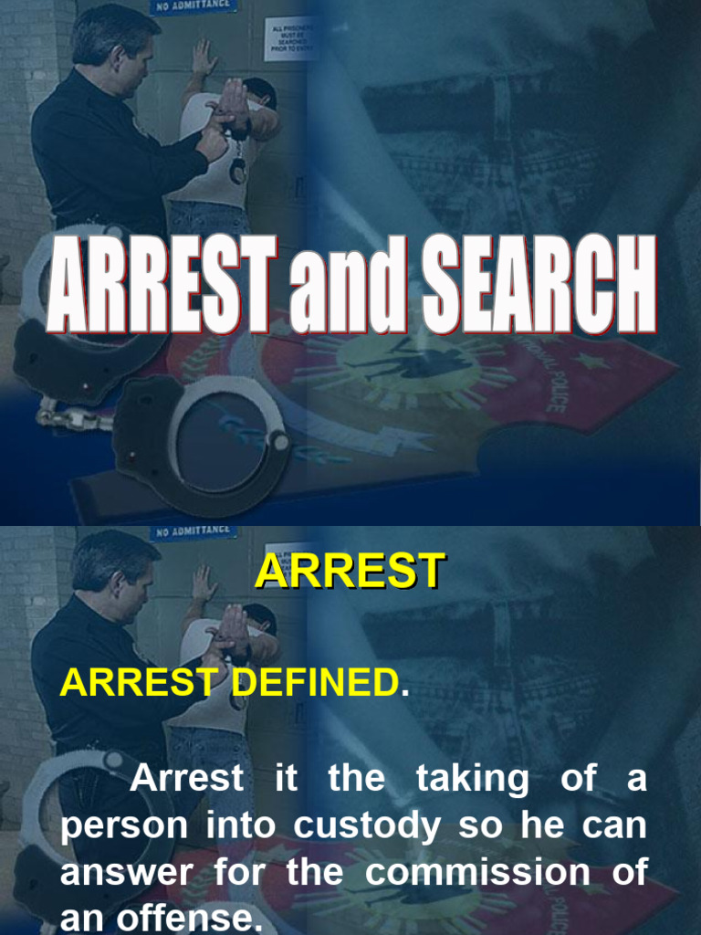 Understanding Arrest Procedures and Rights | PDF | Search Warrant | Arrest