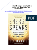 [Download pdf] Energy Speaks Messages From Spirit On Living Loving And Awakening 3Rd Edition Harris online ebook all chapter pdf 
