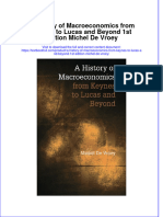 (Download PDF) A History of Macroeconomics From Keynes To Lucas and Beyond 1St Edition Michel de Vroey Online Ebook All Chapter PDF