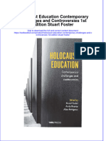 [Download pdf] Holocaust Education Contemporary Challenges And Controversies 1St Edition Stuart Foster online ebook all chapter pdf 