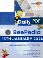 Beepedia Daily Current Affairs (Beepedia) 13th January 2024