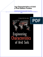 [Download pdf] Engineering Characteristics Of Arid Soils First Edition Fookes online ebook all chapter pdf 