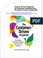 [Download pdf] The Customer Driven Playbook Converting Customer Feedback Into Successful Products Travis Lowdermilk online ebook all chapter pdf 
