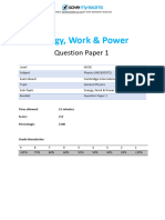 17 Energy Work and Power Topic Booklet 1 CIE IGCSE Physics - MD