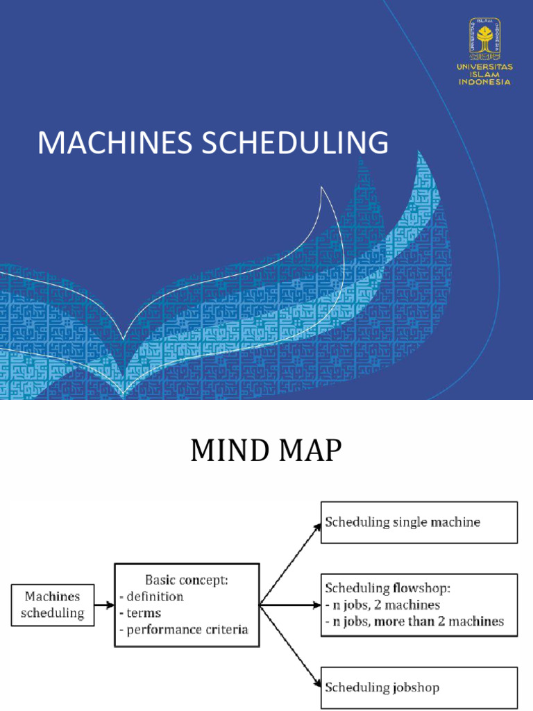 Machines Scheduling Process Overview | PDF
