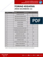 Format Monitoring Kegiatan Peserta KKN