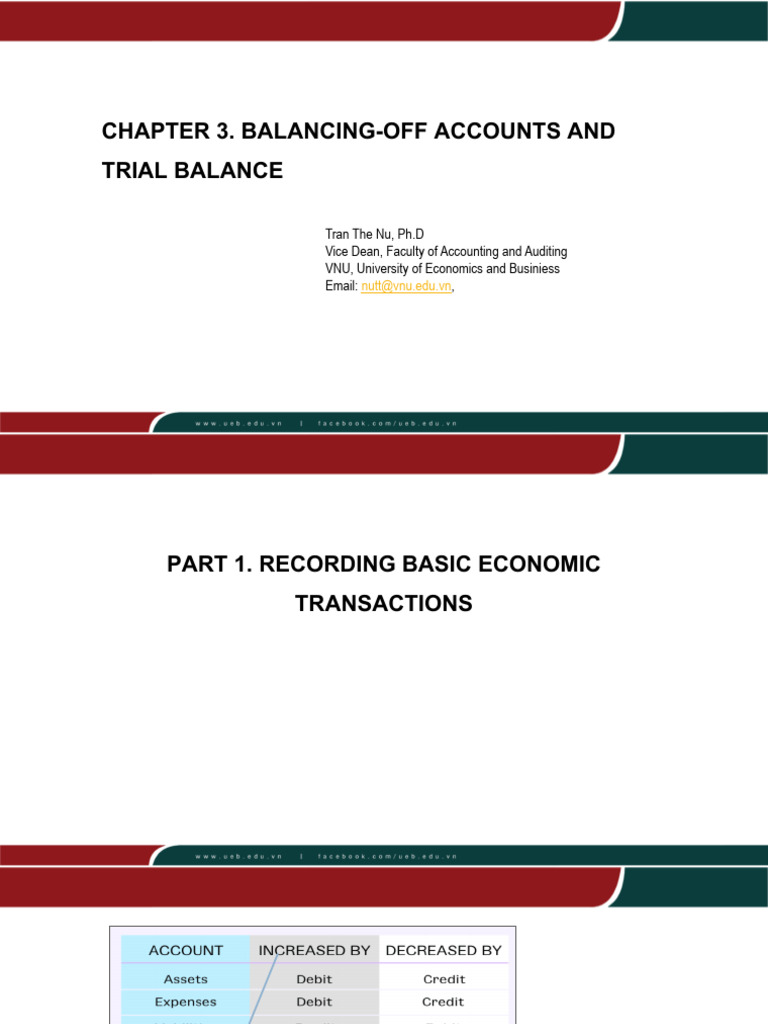 Trial Balance and Account Balancing Guide | PDF | Debits And Credits ...