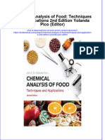 (Download PDF) Chemical Analysis of Food Techniques and Applications 2Nd Edition Yolanda Pico Editor Online Ebook All Chapter PDF