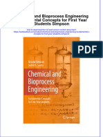 (Download PDF) Chemical and Bioprocess Engineering Fundamental Concepts For First Year Students Simpson Online Ebook All Chapter PDF