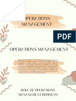 Techno Operations Management