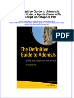 [Download pdf] The Definitive Guide To Adonisjs Building Node Js Applications With Javascript Christopher Pitt online ebook all chapter pdf 