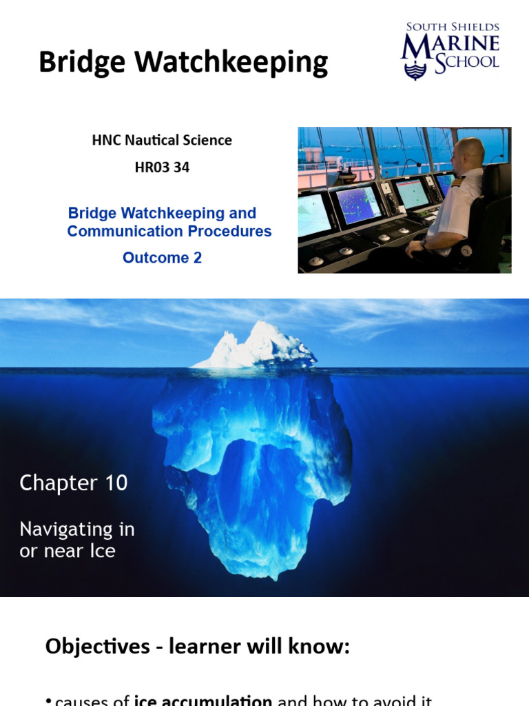 Navigating in Ice: Key Procedures | PDF | Ice | Ships