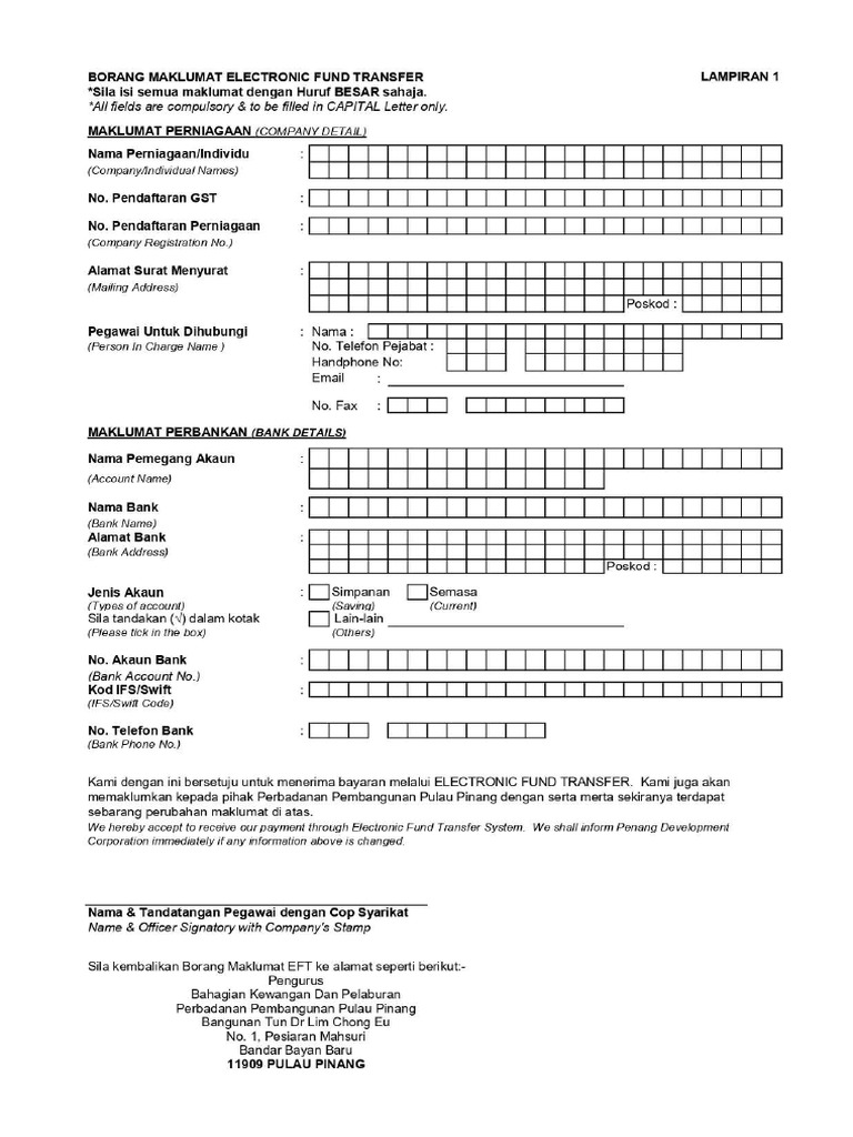 Borang Eft Pdf
