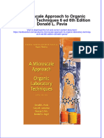 [Download pdf] A Microscale Approach To Organic Laboratory Techniques 6 Ed 6Th Edition Donald L Pavia online ebook all chapter pdf 