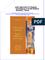 (Download PDF) A Microscale Approach To Organic Laboratory Techniques 6 Ed 6Th Edition Donald L Pavia Online Ebook All Chapter PDF