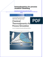 [Download pdf] Chemical Thermodynamics For Process Simulation Gmehling online ebook all chapter pdf 