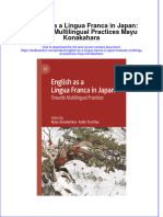 (Download PDF) English As A Lingua Franca in Japan Towards Multilingual Practices Mayu Konakahara Online Ebook All Chapter PDF