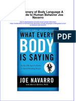[Download pdf] The Dictionary Of Body Language A Field Guide To Human Behavior Joe Navarro online ebook all chapter pdf 