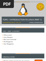 FICT - Topic 1 - Introduction to Linux (Part 1)