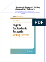 [Download pdf] English For Academic Research Writing Exercises Adrian Wallwork online ebook all chapter pdf 